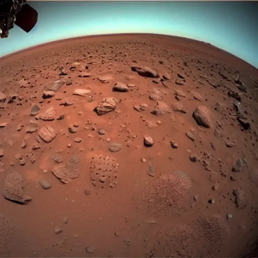 Prompt: gopro image of the discovery of alien life on mars