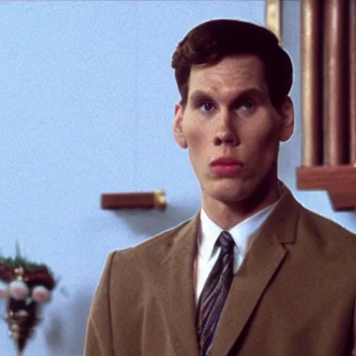 Prompt: Live Action Still of Jerma in Animal House, real life, hyperrealistic, ultra realistic, realistic, highly detailed, epic, HD quality, 8k resolution, body and headshot, film still