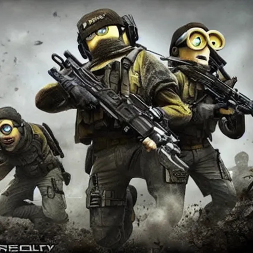 Prompt: Call of the duty: Minions edition