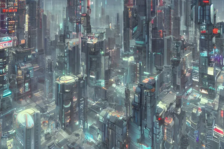 Image similar to cyberpunk cityscape 3 d render 3 d kitbash models, detailed 3 d render,