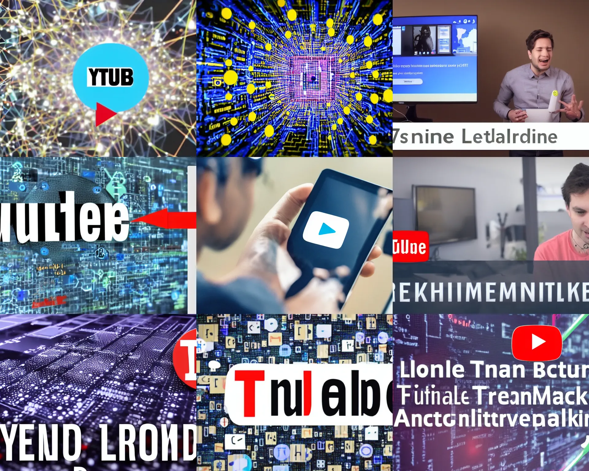 Prompt: thumbnail of a youtube video about a new machine learning breakthrough, trending on youtube, viral video