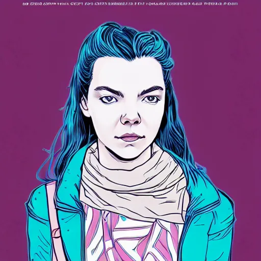 Image similar to portrait of anya taylor - joy, by laurie greasley and james stokoe, 4 k, 8 k