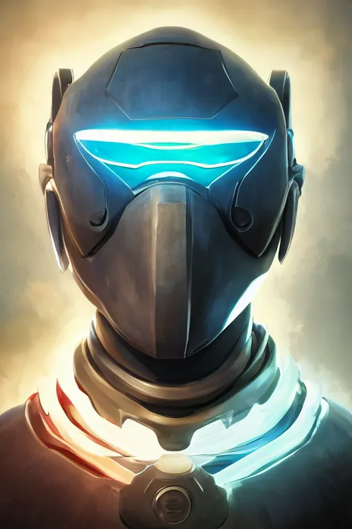 Image similar to epic mask helmet robot ninja portrait stylized as fornite style game design fanart by concept artist gervasio canda, behance hd by jesper ejsing, by rhads, makoto shinkai and lois van baarle, ilya kuvshinov, rossdraws global illumination radiating a glowing aura global illumination ray tracing hdr render in unreal engine 5