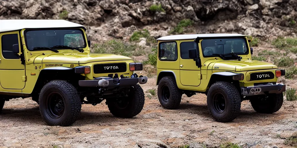 Image similar to “2022 Toyota FJ40, ultra realistic, 4K”