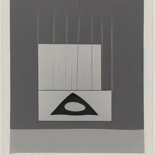 Image similar to a duchamp etching by man ray, object in a void, museum, futuristic, dada