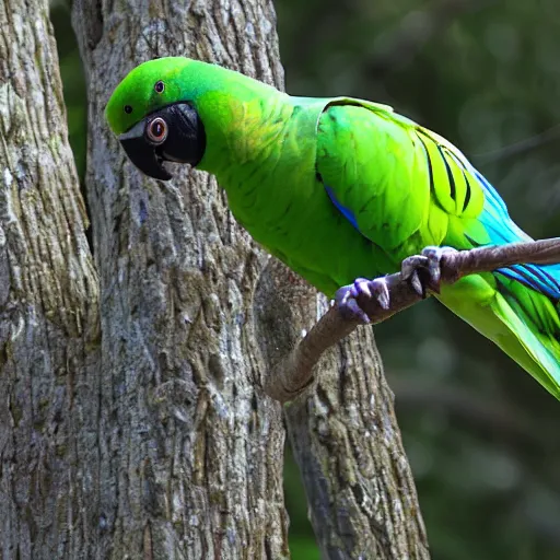 Prompt: parakeet police