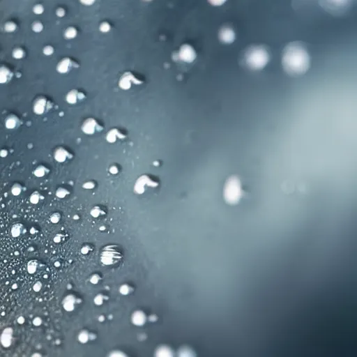Prompt: condensation on surface water droplets on skin