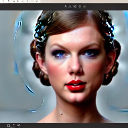 Image similar to Portrait of Taylor Swift as Princess Leia in Star Wars, professional digital painting, smooth, sharp focus, Unreal Engine 5, 8K