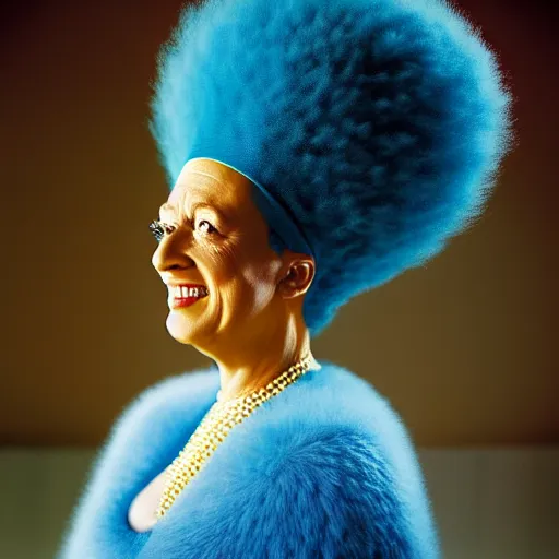 Prompt: uhd candid photo of marge simpson by steve mccurry and annie leibowitz