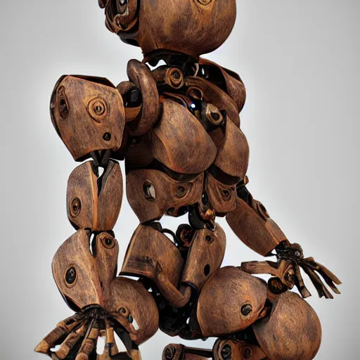 Prompt: octane _ render _ ultra _ photorealistic _ hyper _ detailed _ a _ very _ very _ cute _ wooden _ mystical _ statue _ robot _ of _ the _ primitive _ godess _ natural _ tre _ - h _ 7 6 8 _ - w _ 7 6 8 _ - c _ 9. 0 _ - n _ 9 _ - g