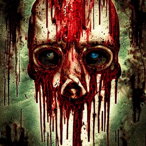 Image similar to horror art, deep bleeding decaying colors!, movie blockbuster flick