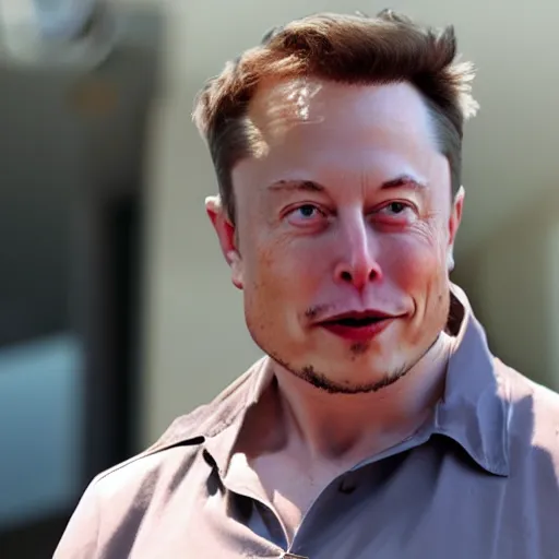 Image similar to elon musk as a burger king, hd photo