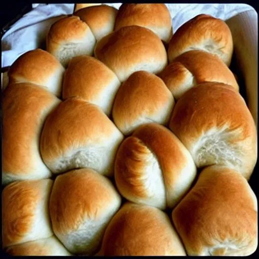 Image similar to photo of yeast rolls that look like cats with cute cat faces