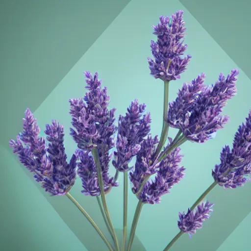 Prompt: a lavender plant with ink outlines, masked transparent flat background, 8 k, volumetric lighting, french nouveau, trending on artstation, octane render, ultra detailed, hyperrealistic