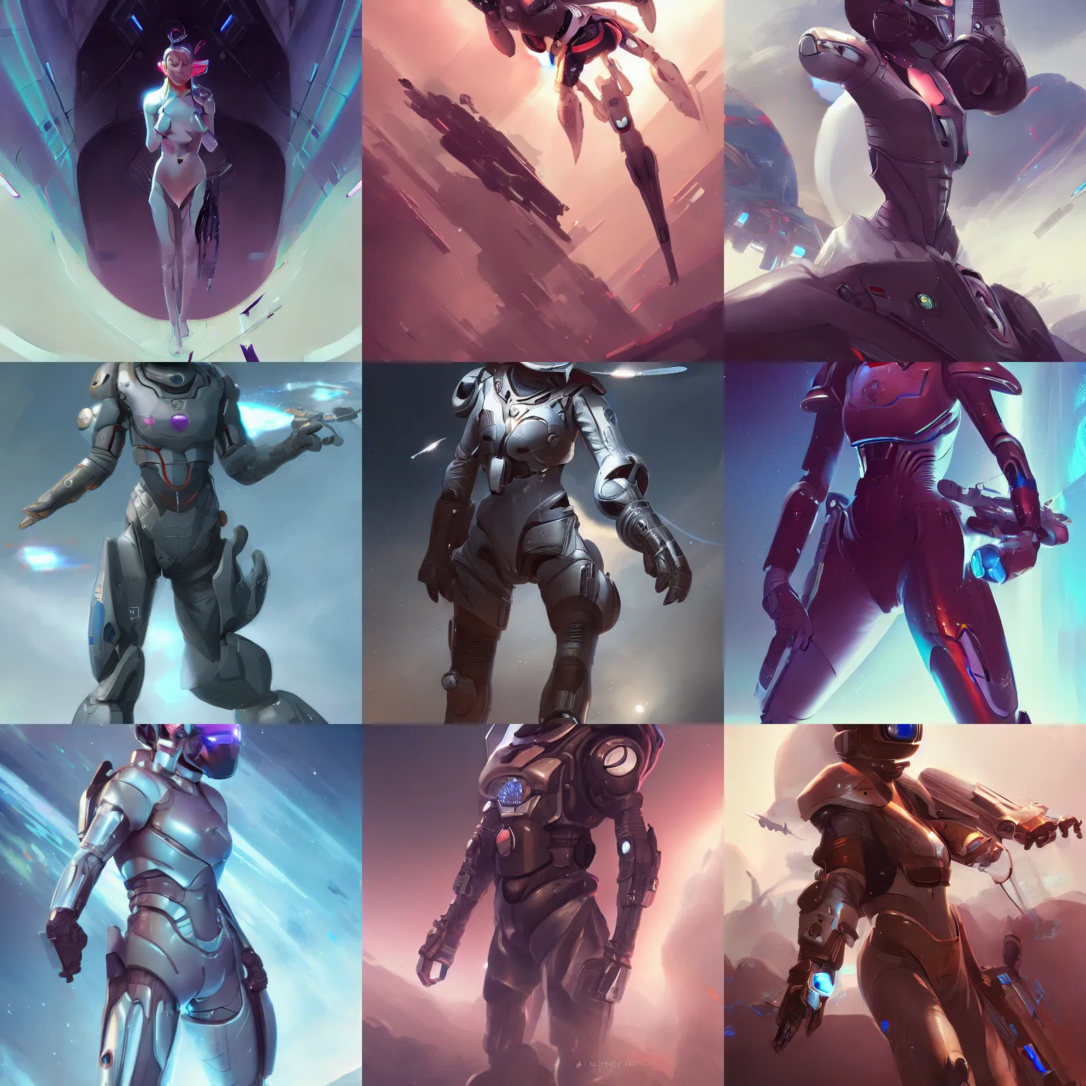 Prompt: futuristic, galactic melee pilot, Stanley Artgerm Lau, WLOP, Rossdraws, James Jean, Andrei Riabovitchev, Marc Simonetti, Yoshitaka Amano, digital art, artstation