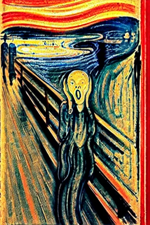 Prompt: “The Scream by Edvard Munch”