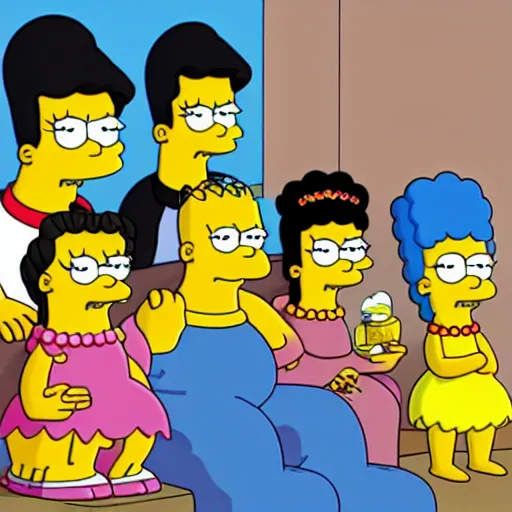 Image similar to kim kardashian in the simpsons super high quality 4k HD