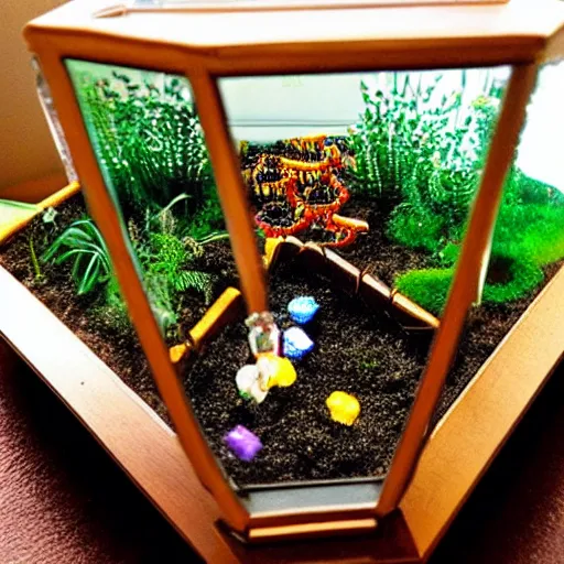 Prompt: a n 6 4 game of terrarium