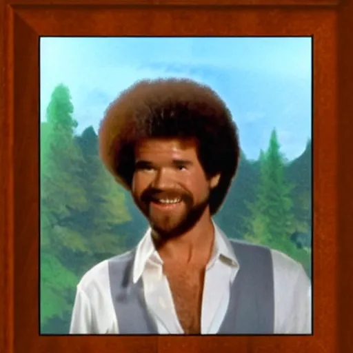 Image similar to bob ross dirty dancing