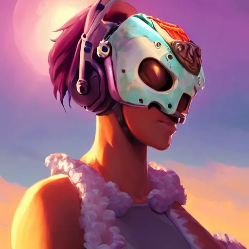 Image similar to Angel cherub balaclava mask fantasy art apex fortnite Video game icon, 2d game art gta5 cover , official fanart behance hd artstation by Jesper Ejsing, by RHADS, Makoto Shinkai and Lois van baarle, ilya kuvshinov, rossdraws