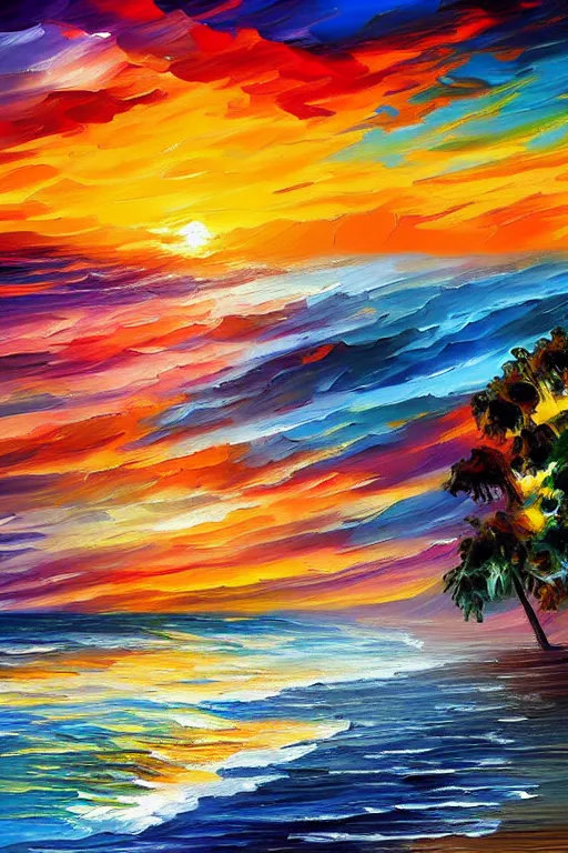 Prompt: beachhouses beach surreal, sunrise, dramatic light, impressionist painting, colorful clouds, digital painting, artstation, leonid afremov