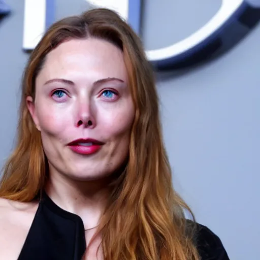 Prompt: elon musk have a face of scarlet johanson. symmetric face, coherent face, coherent eyes,