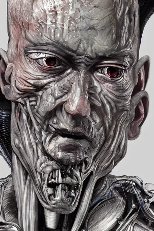 Image similar to jeff bezos as a filthy alien invader with a laser weapon, photorealistic, cinematic lighting, highly detailed, very intricate, by hr giger