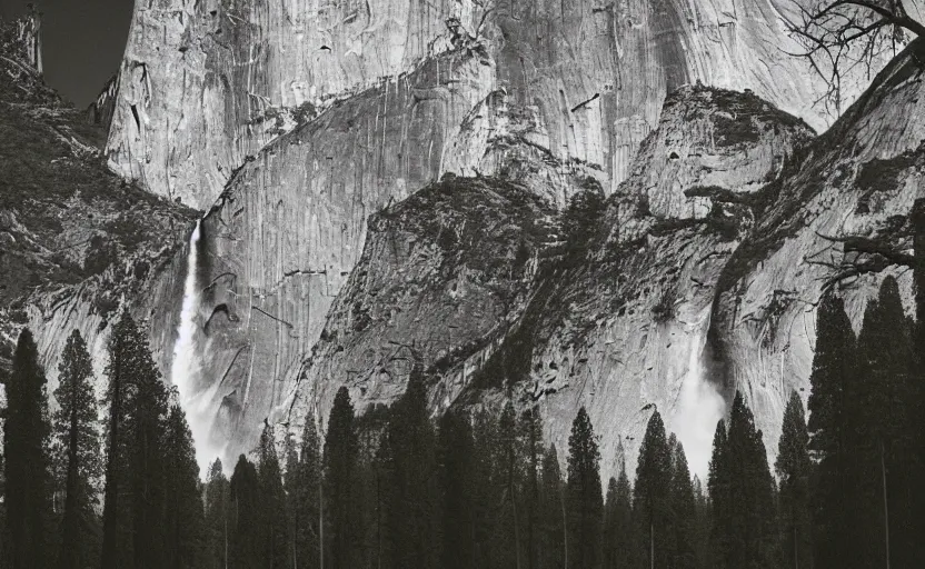 Image similar to yosemite, faded photography