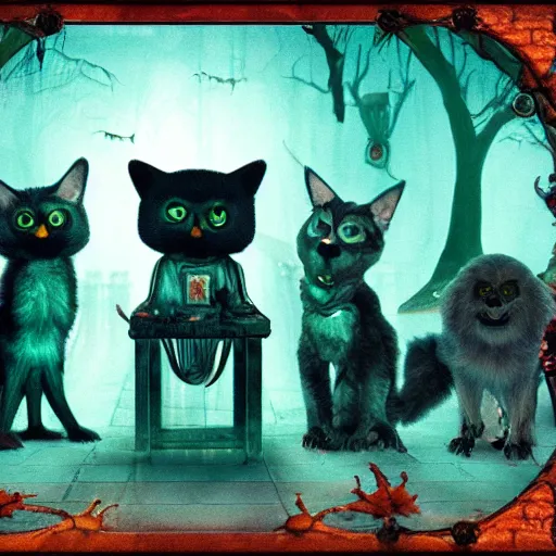 Image similar to The Council of Spooky Bitches, 8k,