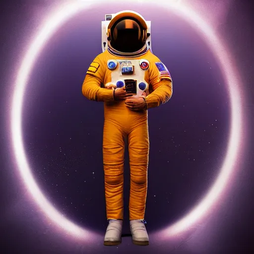 Image similar to full body portrait, astronaut octane render, 1 6 k