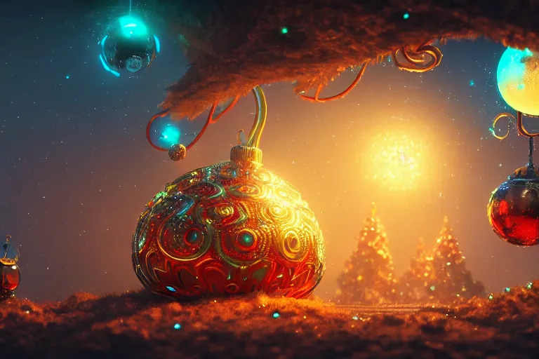 Image similar to an extremely detailed concept art of a cosmic fantasy jingle bell infused with magic, trending on artstation, digital art, 4 k, intricate, octane render, sharp focus