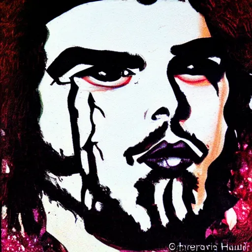 Prompt: che guevara by harumi hironaka, illustration, in the style of guerrillero heroico, accurate anatomy, smooth