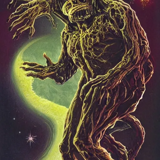 Image similar to a creature from a major horror hollywood movie, cosmic horror