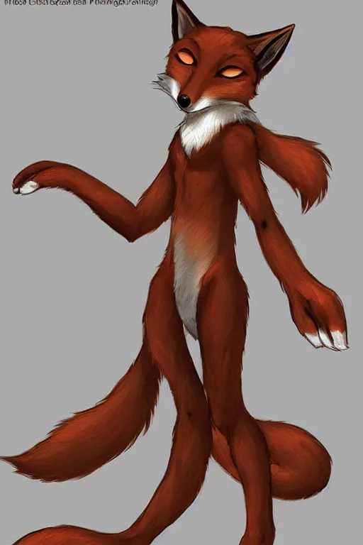 Image similar to an anthropomorphic fox, fursona!!! by don bluth, by kawacy, trending on artstation, full body