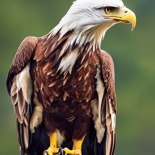 Prompt: Tragedy in a family of dwarfs - an eagle grabbed a baby and throws it down a mountain, a photo by the National Geographic team awarded the Comedy Wildlife Photography Awards 2019