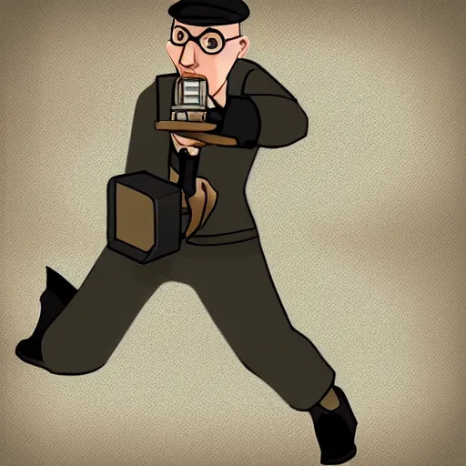 Image similar to tf2 spy on floor