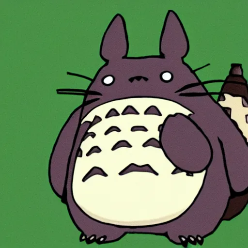 Prompt: Totoro as a bull