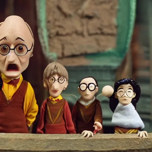 Prompt: claymation harry potter