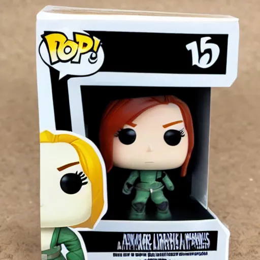 Image similar to a mara jade skywalker funko pop