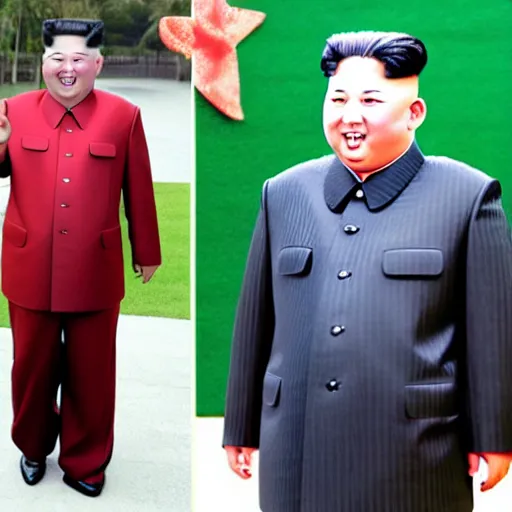 Image similar to kim jong - un as chad