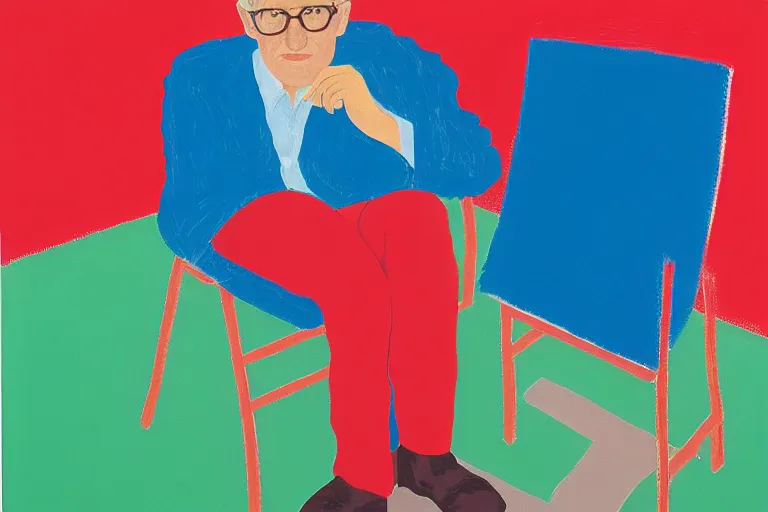 Prompt: Monday, 9 AM by David Hockney, Andy Shaw, 1988, exhibition catalog