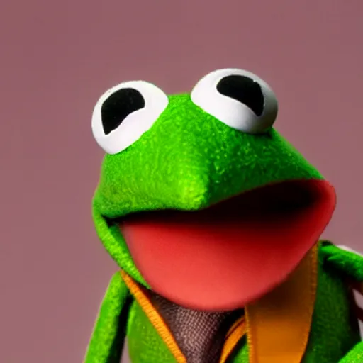 Prompt: kermit the frog witha gun pointed to his head