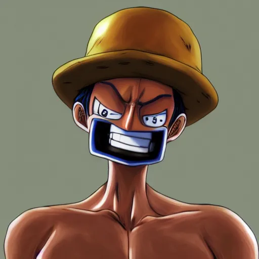 Prompt: photo realistic franky from one piece