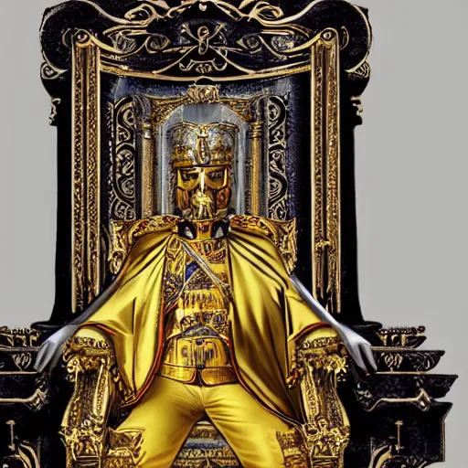 Image similar to The Emperor on his Golden Throne