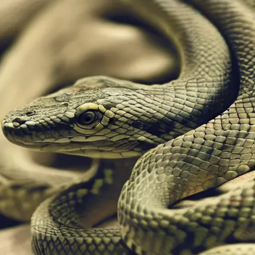 Image similar to snakes with human traits