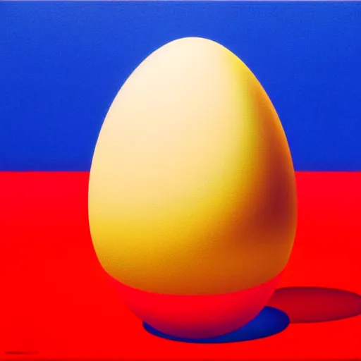 Image similar to egg by shusei nagaoka, kaws, david rudnick, airbrush on canvas, pastell colours, cell shaded, 8 k