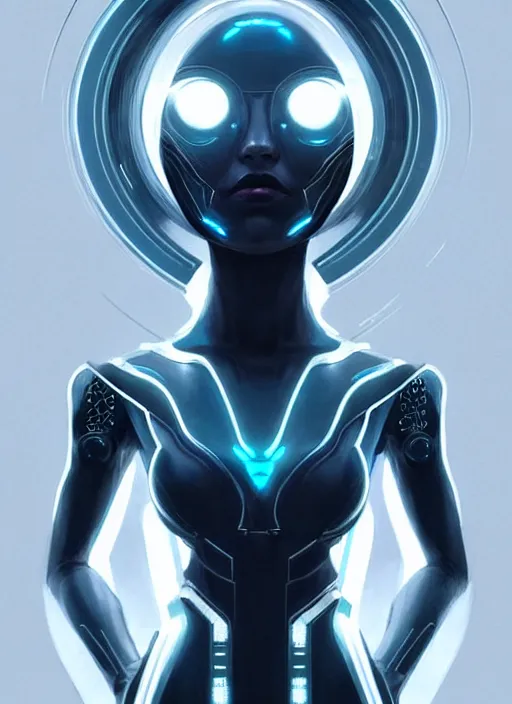 Prompt: portrait of female humanoid, intricate, very futuristic suit, elegant, cyber neon lights, highly detailed, digital photography, trending in artstation, trending in pinterest, glamor pose, concept art, smooth, sharp focus, art by artgerm and greg rutkowski