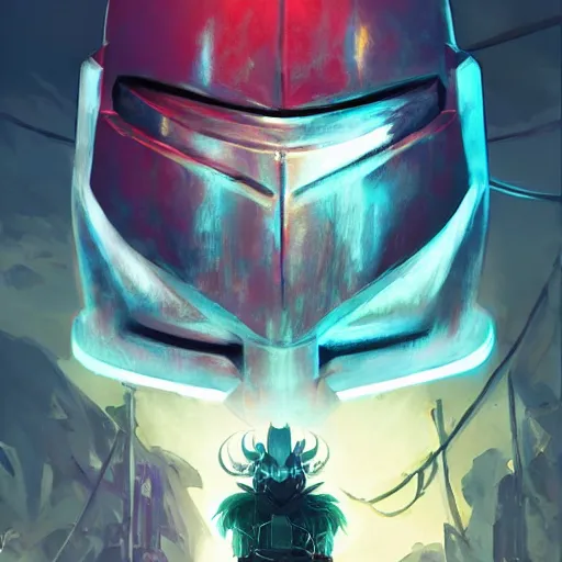 Image similar to cyberpunk viking helmet mask warrior goddess robot ninja fantasy, art gta 5 cover, official fanart behance hd artstation by jesper ejsing, by rhads, makoto shinkai and lois van baarle, ilya kuvshinov, ossdraws