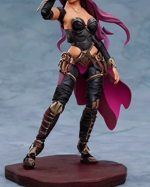 Image similar to ariana grande action figure. dnd, high fantasy. royo, artgem, wlop