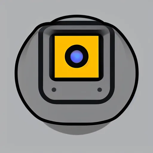 Prompt: app icon for camera exercise app